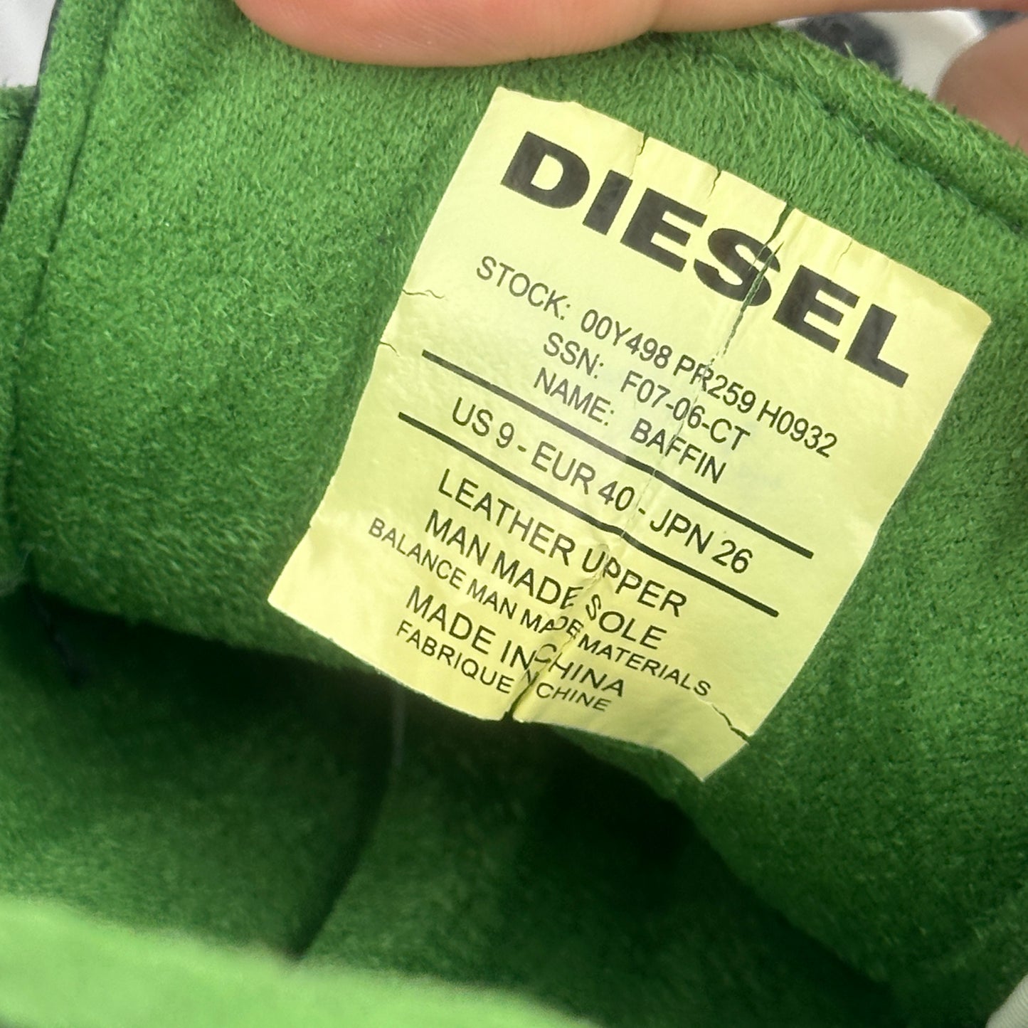 Diesel vintage trainers