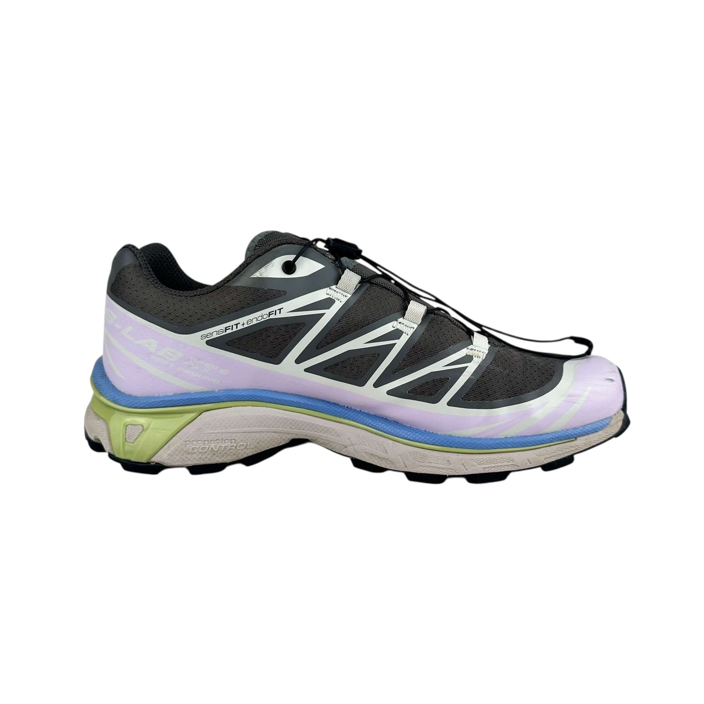 Salomon XT-6 trainers in magnet ashes of roses, sustainable, preloved, second hand, size 7 UK.