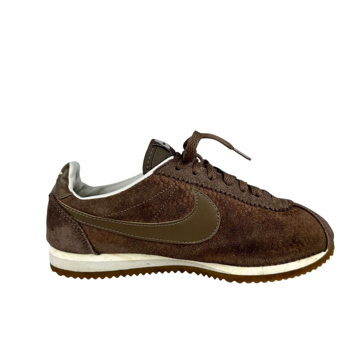 Nike Cortez brown trainers size 5 UK, preloved sustainable sneakers in good condition.