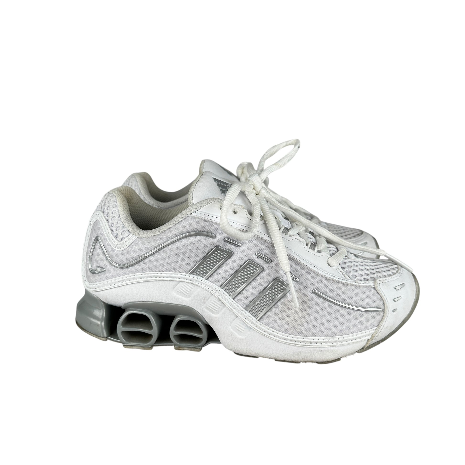 Adidas megaride 01 white grey metallic silver size 6.5 UK