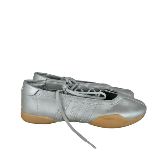 Adidas Taekwondo Mei Ballet Flats Metallic Silver UK size 6 ballerina flats sneakers 