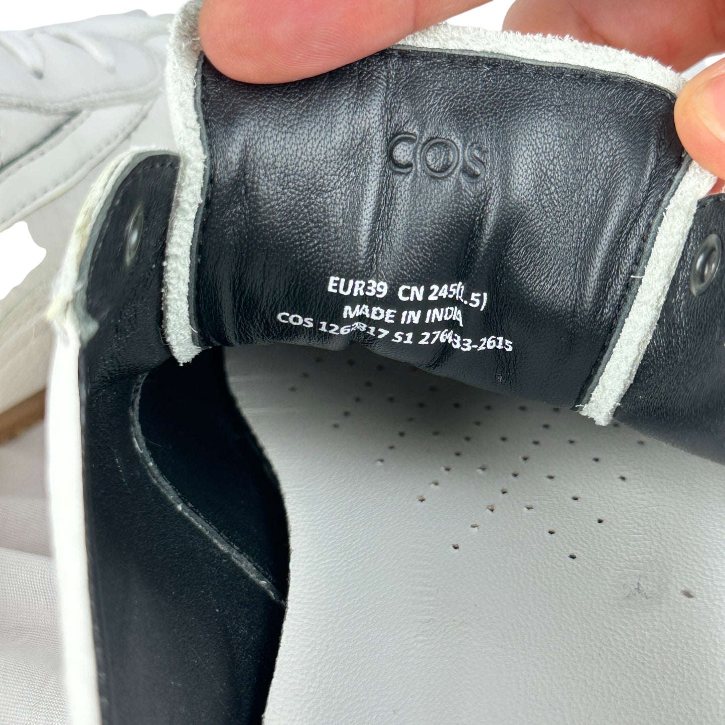COS minimal leather sneakers