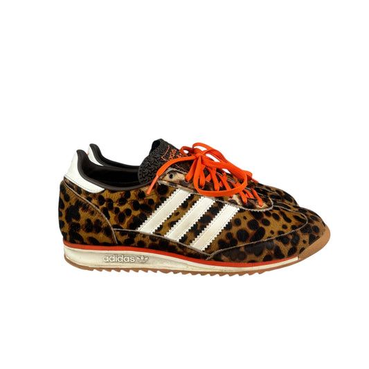 Adidas SL72 leopard print white orange sneakers trainers UK size 5.5