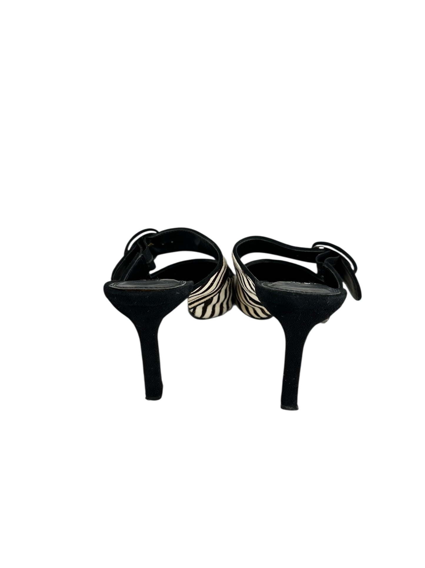 Dune zebra print heels